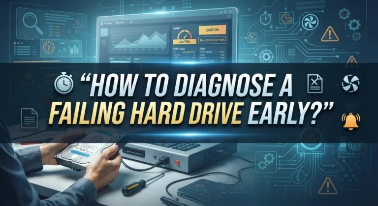 How to Diagnose a Failing Hard Drive Early?